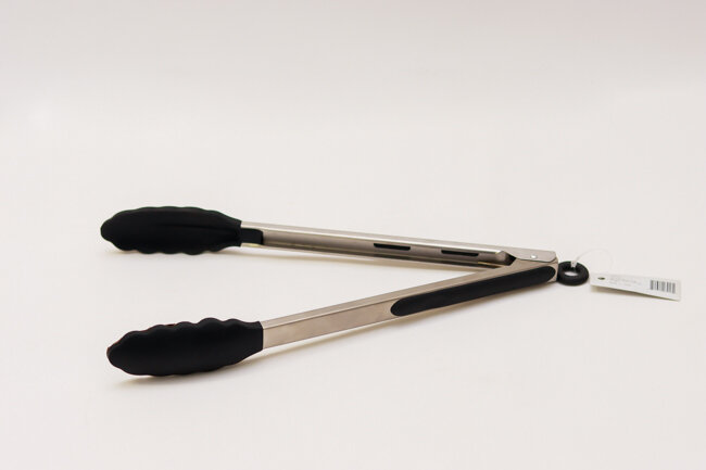 WC 12" Utility tong W/ Rubber Head Black