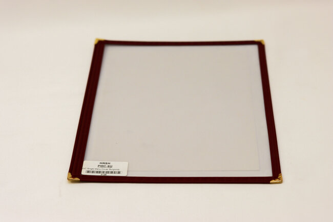 WC Single Menu Cover Burgundy