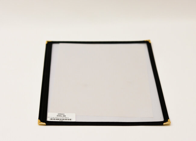 WC Single Menu Covers Black WC Single Menu Covers Black