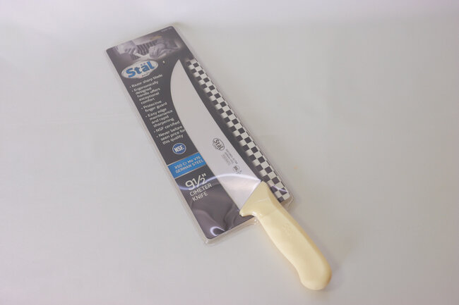 WC 9-1/2" Cimeter Steak Knife White PP WC 9-1/2" Cimeter Steak Knife White PP