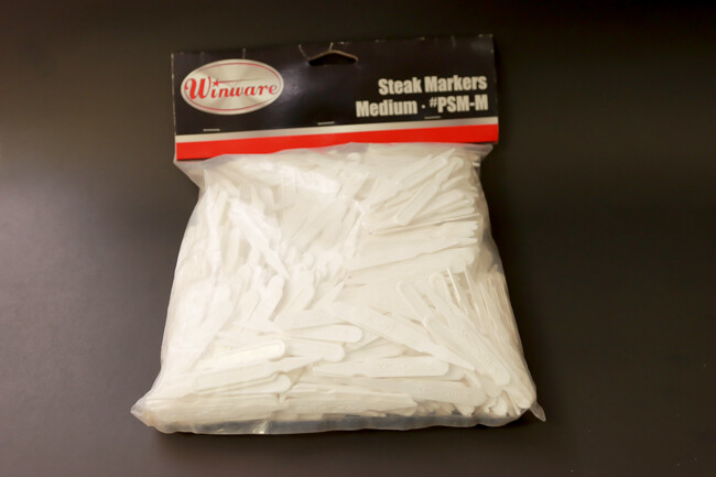 WC Steak Markers Medium White