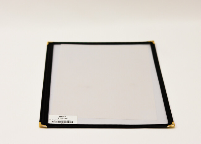 WC Single Menu Covers Black
