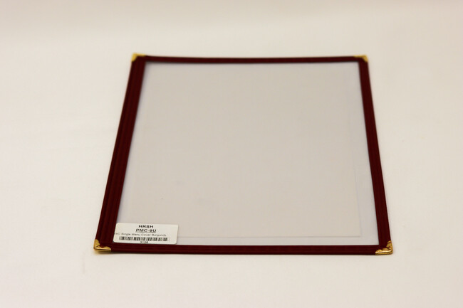 WC Single Menu Cover Burgundy