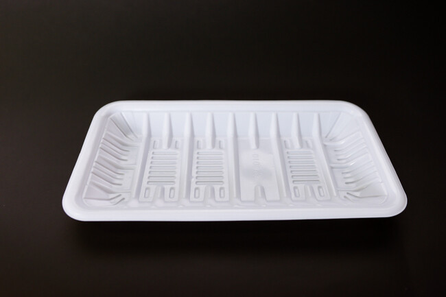 Plastic Food Tray 10"x5 1/2" White 100/Pack