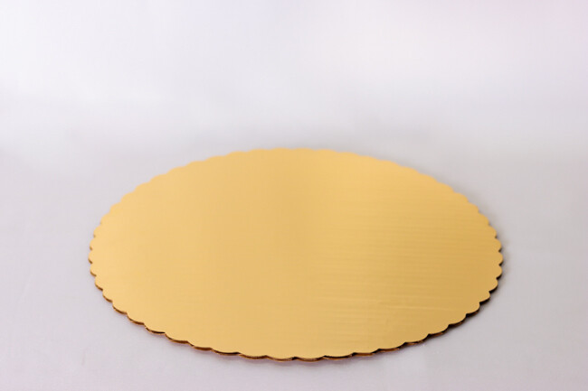 14" Gold Cake Board Corr 25/Pack