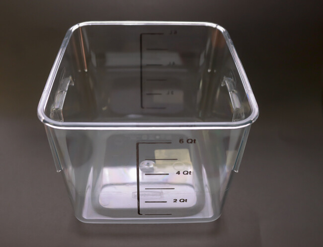 Rubbermaid Square Storage Container Clear 6qt