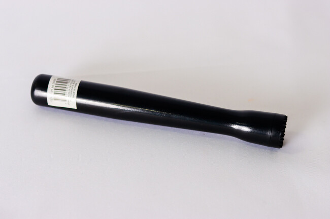 TG 8" Bar Muddler, Plyycarb, Netted Head, BLack