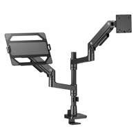 ACT AC8341 Premium | Verstelbare Monitor-bureaubeugel | Tot 49&quot; | Max 20kg | VESA 100x100 | 1 Monitor en Laptop