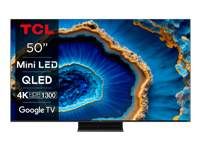 TCL 50C805 50&quot; | Ultra HD 4K QD-Mini LED Smart TV | Google TV + Wifi | Dolby Vision &amp; HDR10+ | Quantum Dot voor Levendige Kleuren | Local Dimming | 144Hz