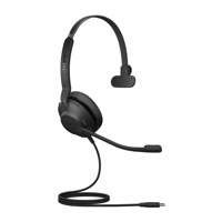 Jabra Evolve2 30 MS | Mono Bedrade On-Ear Headset USB-C | Zwart