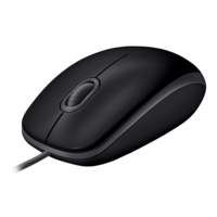 Logitech B110 Silent | Bekabelde Muis | Links- en Rechtshandig | USB-A | 800 DPI | Zwart