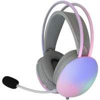 White Shark Firefly RGB | On-Ear Gaming Headset | 3,5mm Connector &amp; USB-A | Wit