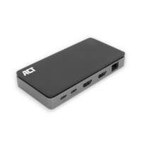 ACT AC7049 | USB-C 4K Docking Station | 2x HDMI + Ethernet + USB-C/USB-A + PD | 1m Kabel