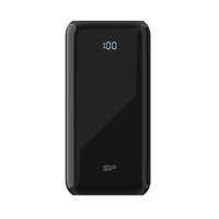 Silicon Power QS28 Powerbank | 20000mAh | 18W Power Delivery | 3-poorts USB-C &amp; USB-A | LED-display | Zwart