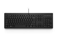 HP 125 | Bedraad Toetsenbord | USB | QWERTY US International | Zwart HP 125 | Bedraad Toetsenbord | USB | QWERTY US International | Zwart