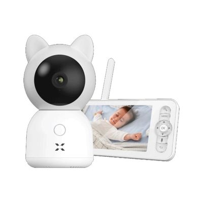 XENON X7202 Smart Baby camera with monitor, Wi-Fi, 2.4 Ghz, 3 MP, 2-way audio, SD, White XENON X7202 Smart Baby camera with monitor, Wi-Fi, 2.4 Ghz, 3 MP, 2-way audio, SD, White