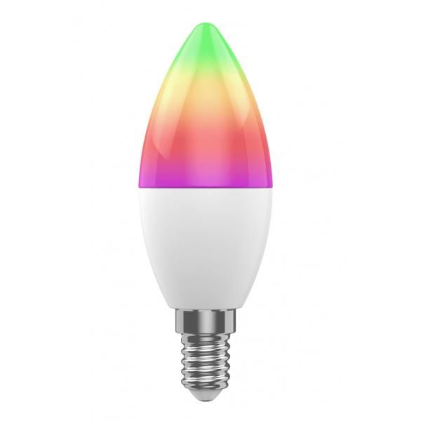 WOOX R9075 Smart RGB LED Bulb, WiFi, E14, CCT, Google Assistant &amp; Amazon Alexa