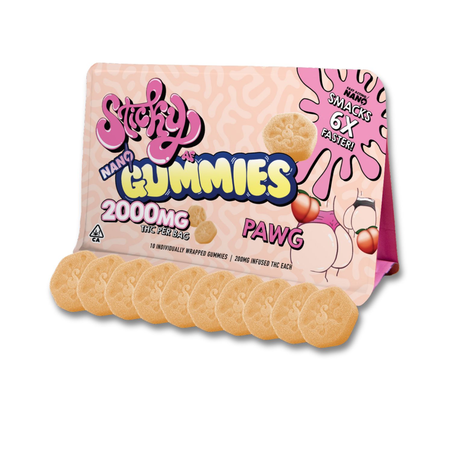 Sticky Nano 2,000mg Gummies