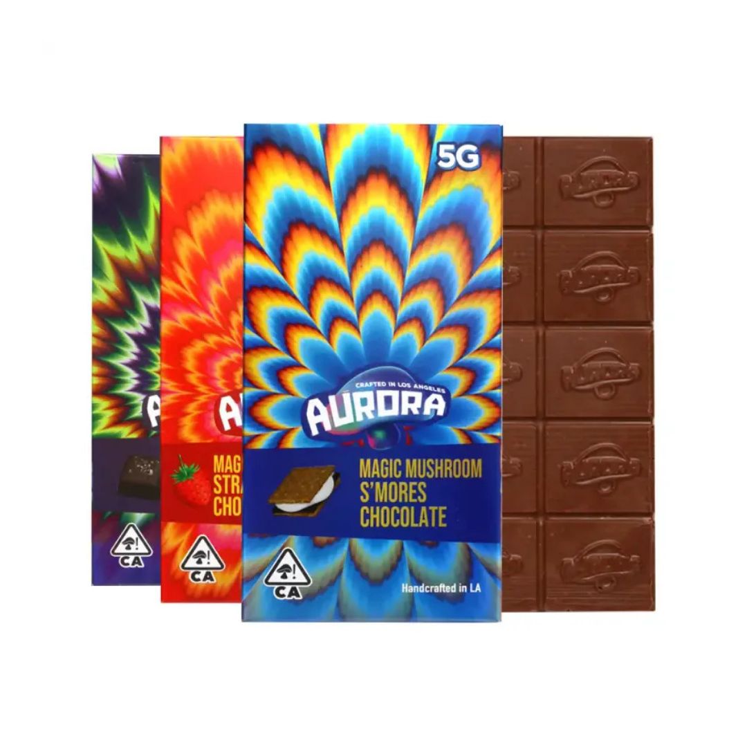 Aurora Mushroom Chocolate Bars