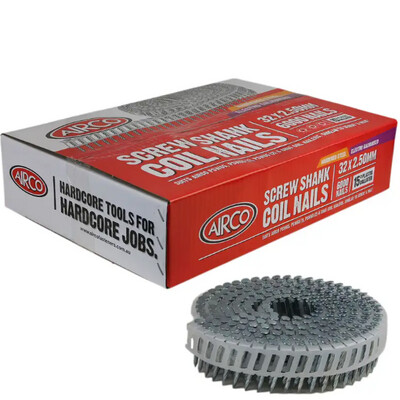 Gate Nails 32x2.5 screw shank mech. gal 200 coil Gate Nails 32x2.5 screw shank mech. gal 200 coil