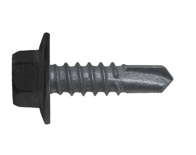 Steel Screws 12-14x20mm Black