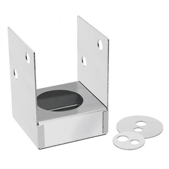 STAINLESS STEEL 304 POST SUPPORT - BOLT DOWN, Size: 100mm