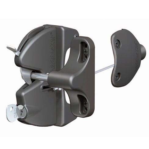Lokk Latch Deluxe, Style: Keyed Different, Colour: black