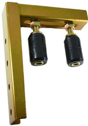 Buffer Roller Brackets and 2 Rollers, Finish: Zinc