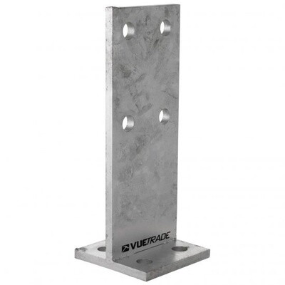 GALVANISED T BLADE POST SUPPORT - 10.0mm WALL GALVANISED T BLADE POST SUPPORT - 10.0mm WALL