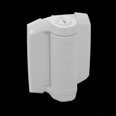Pair of True Close Heavy Duty Hinges with leg, Finish: White
