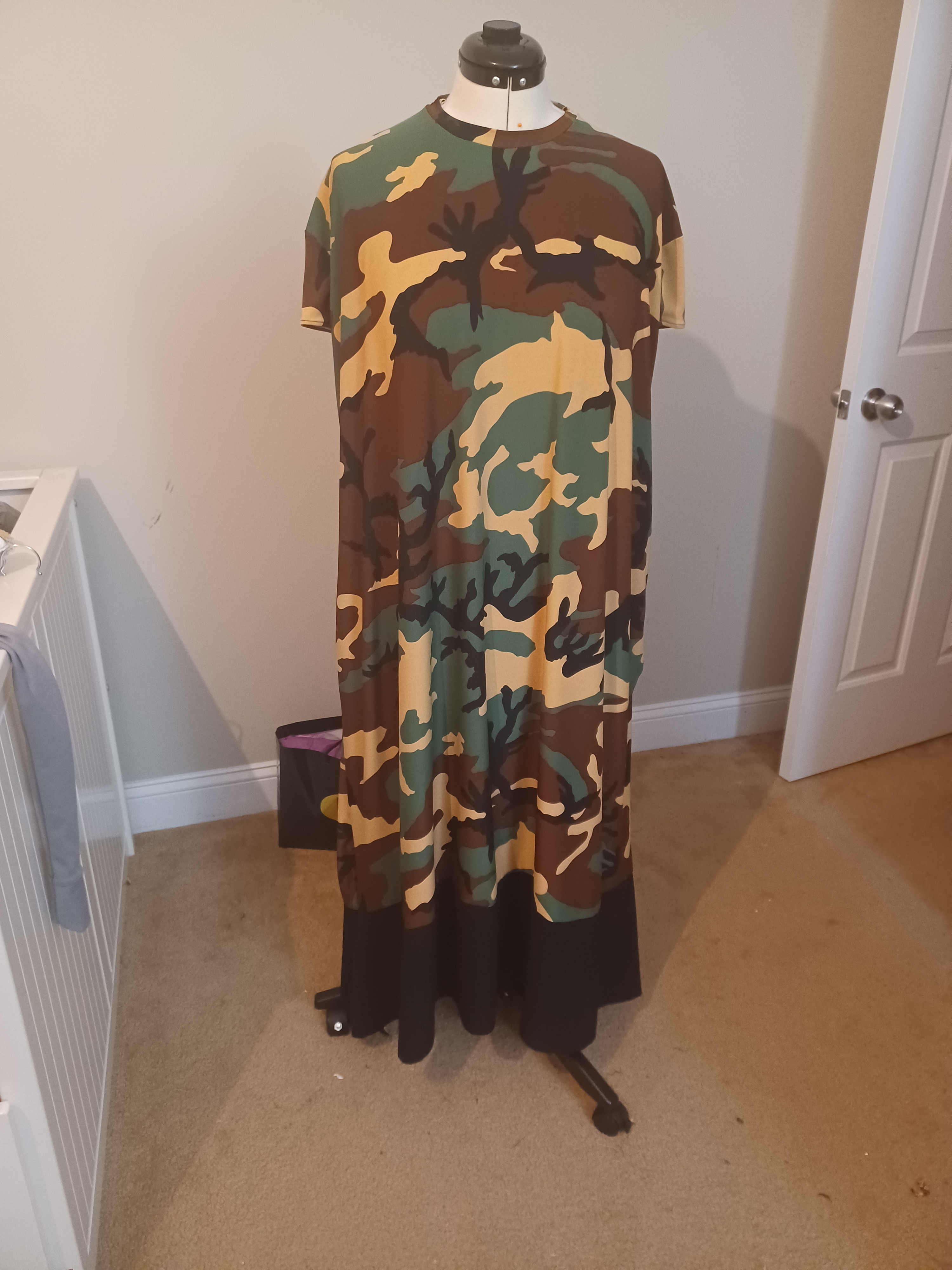 Classic Maxi Dress Camo Print