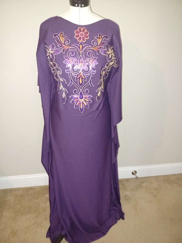 Signature Bedazzled Kaftan Dress