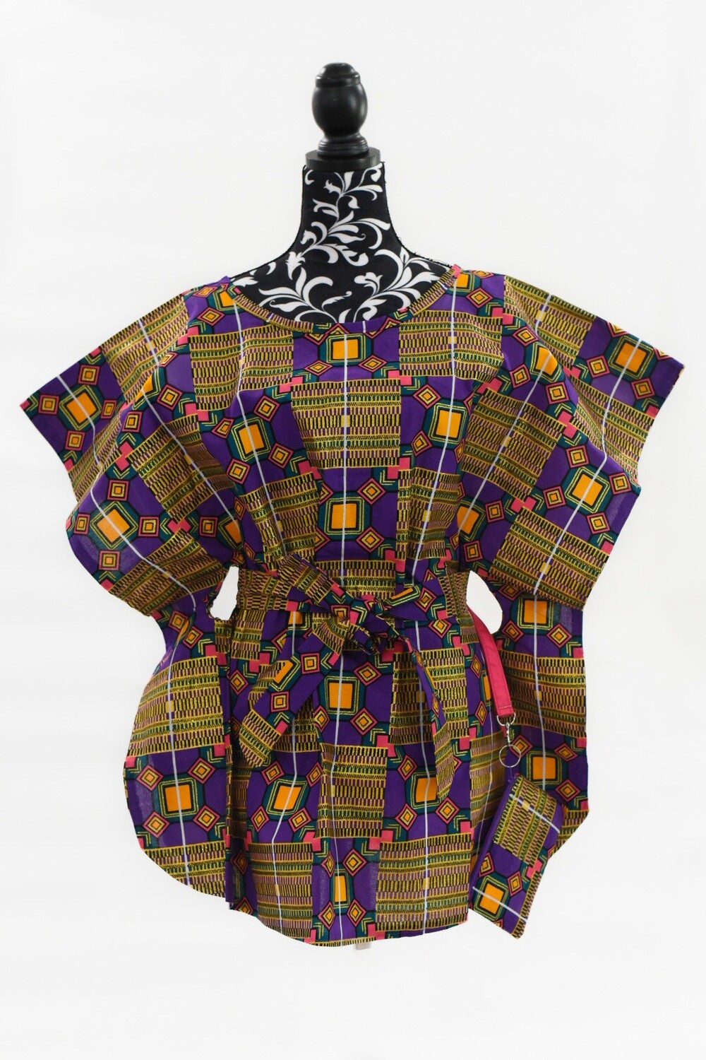 Signature Keyhole Butterfly Blouse Top