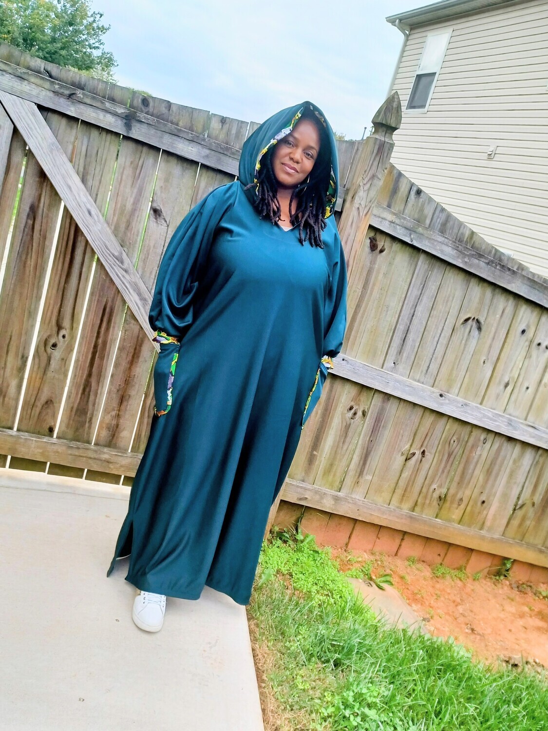 hooded dress maxi Utopia Hooded Backless Maxi Dress