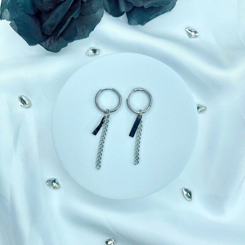 Boucle d’Oreille Céline - Couleur Argent