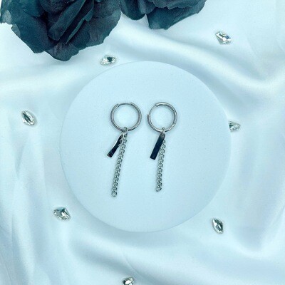 Boucle d’Oreille Céline - Couleur Argent