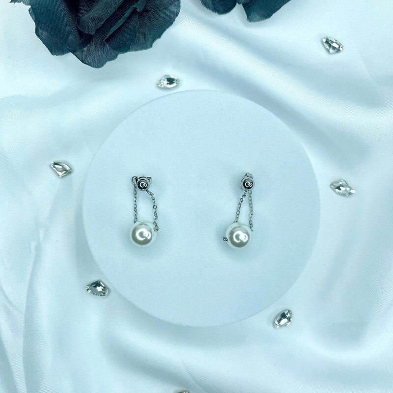 Boucle d’Oreille Perla - Couleur Argent