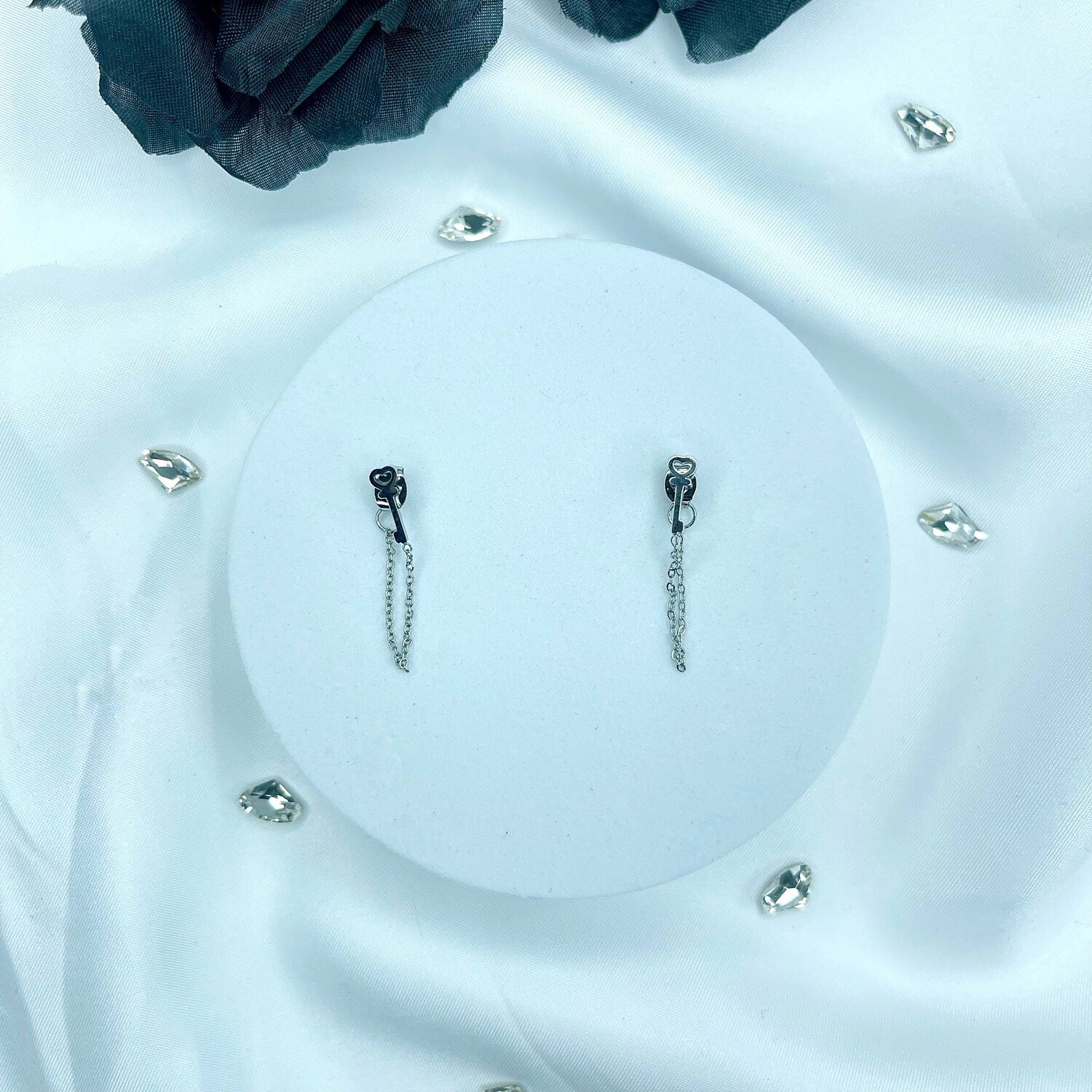 Boucle d’Oreille Luna - Couleur Argent