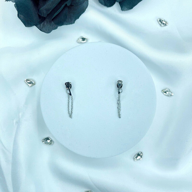 Boucle d’Oreille Luna - Couleur Argent