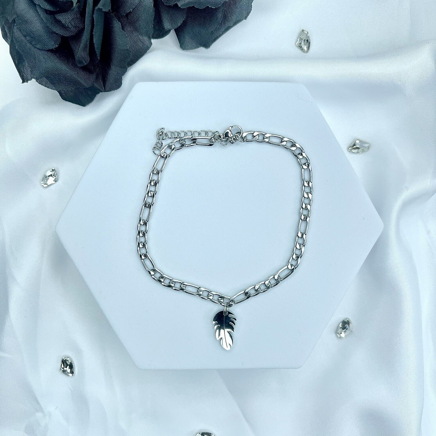 Bracelet de cheville Manuella - Couleur Argent