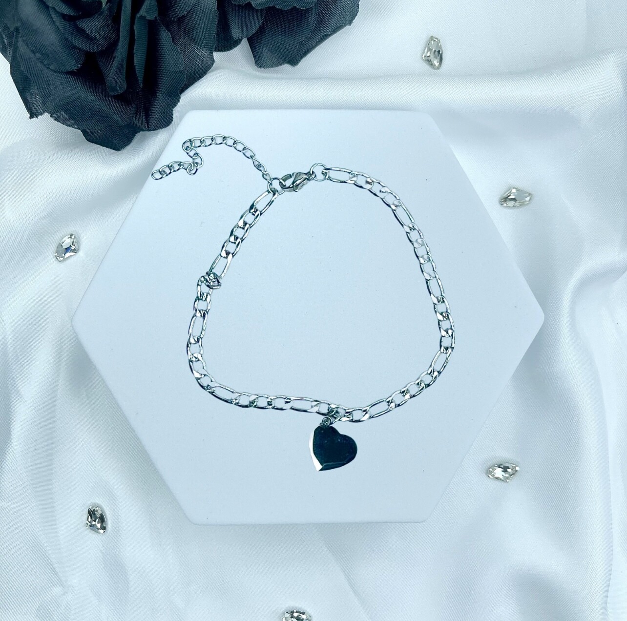 Bracelet de cheville Romane - Couleur Argent