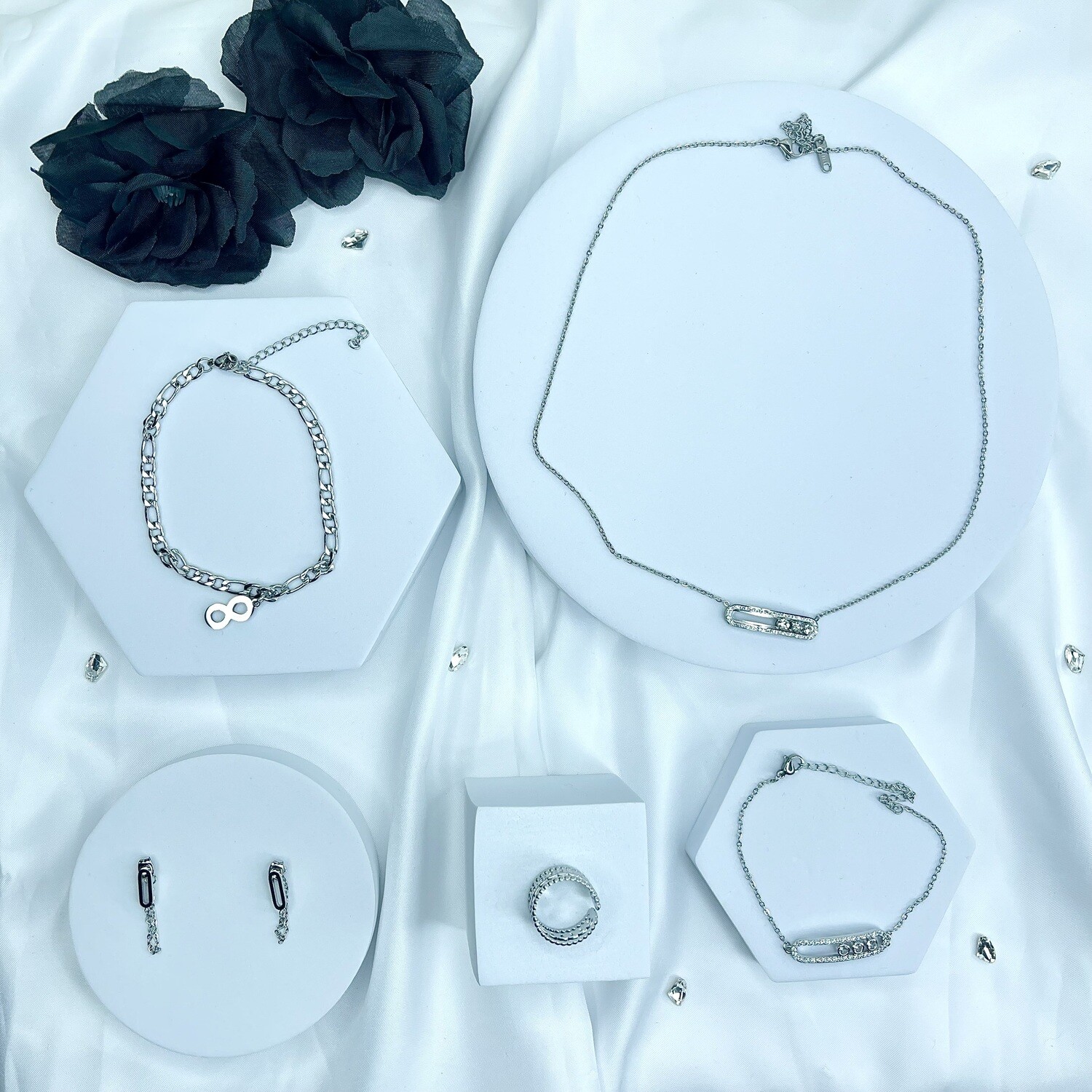 Composition de Bijoux Adrianna - Couleur Argent