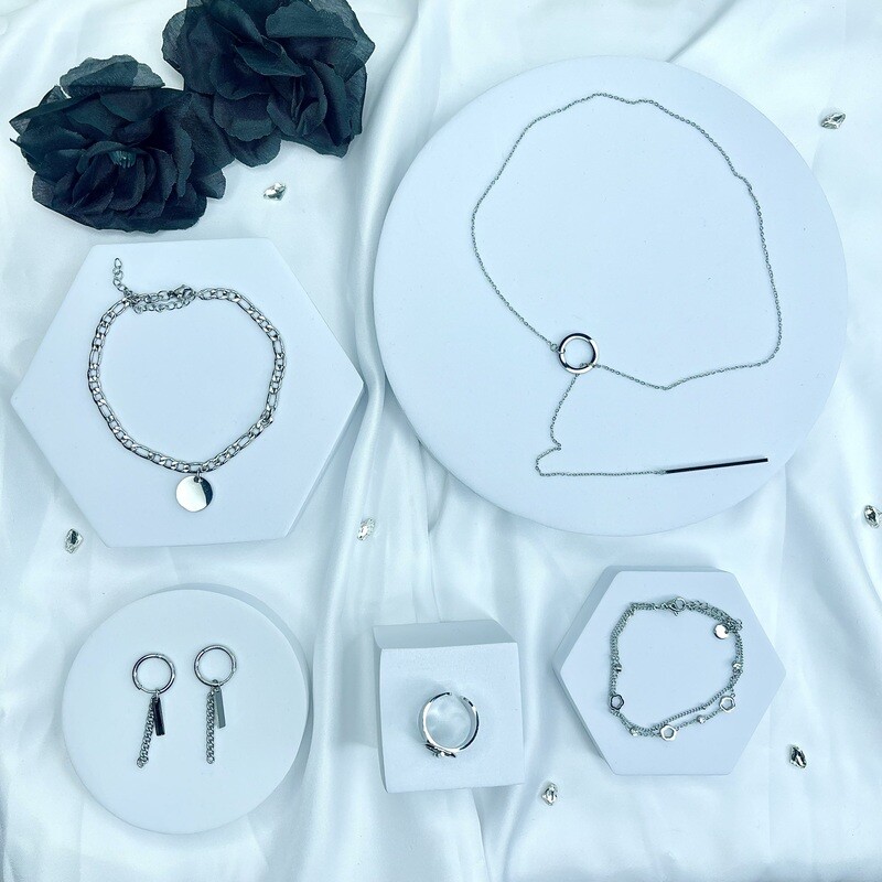 Composition de Bijoux Céline - Couleur Argent