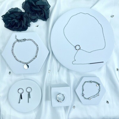 Composition de Bijoux Céline - Couleur Argent