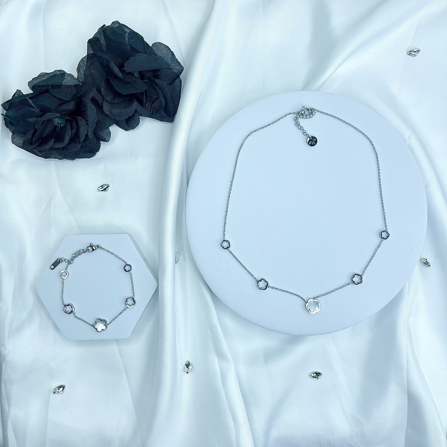 Composition de Bijoux Eva - Couleur Argent
