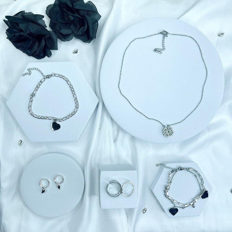 Composition de Bijoux Romane - Couleur Argent
