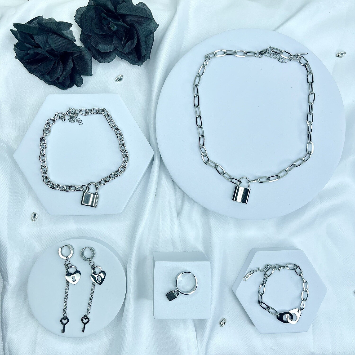 Composition de Bijoux Ylanna - Couleur Argent