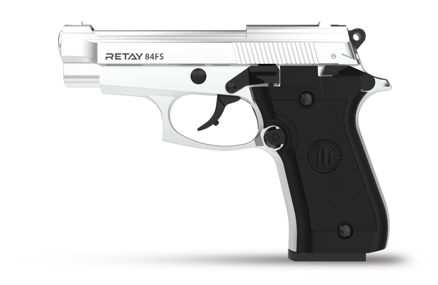 Retay 84FS Semi-Automatic Blank Pistol-Chrome