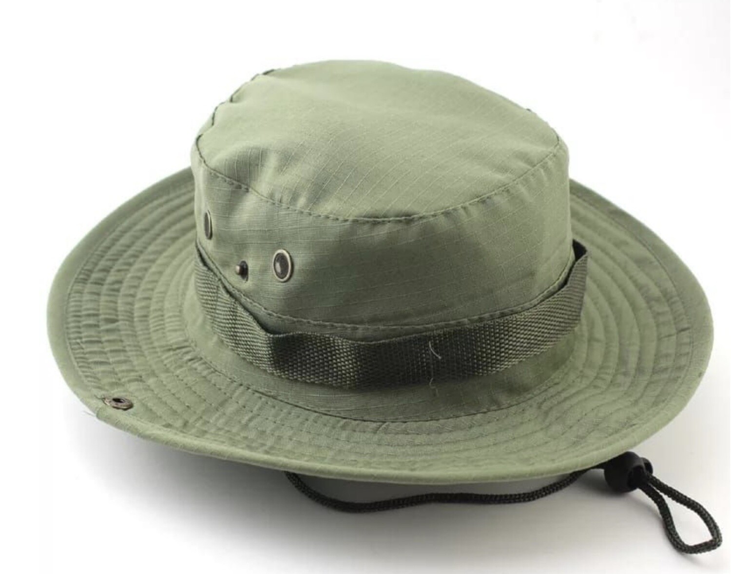 TACTICAL BUSH CAMO BOONIE HAT - OLIVE GREEN