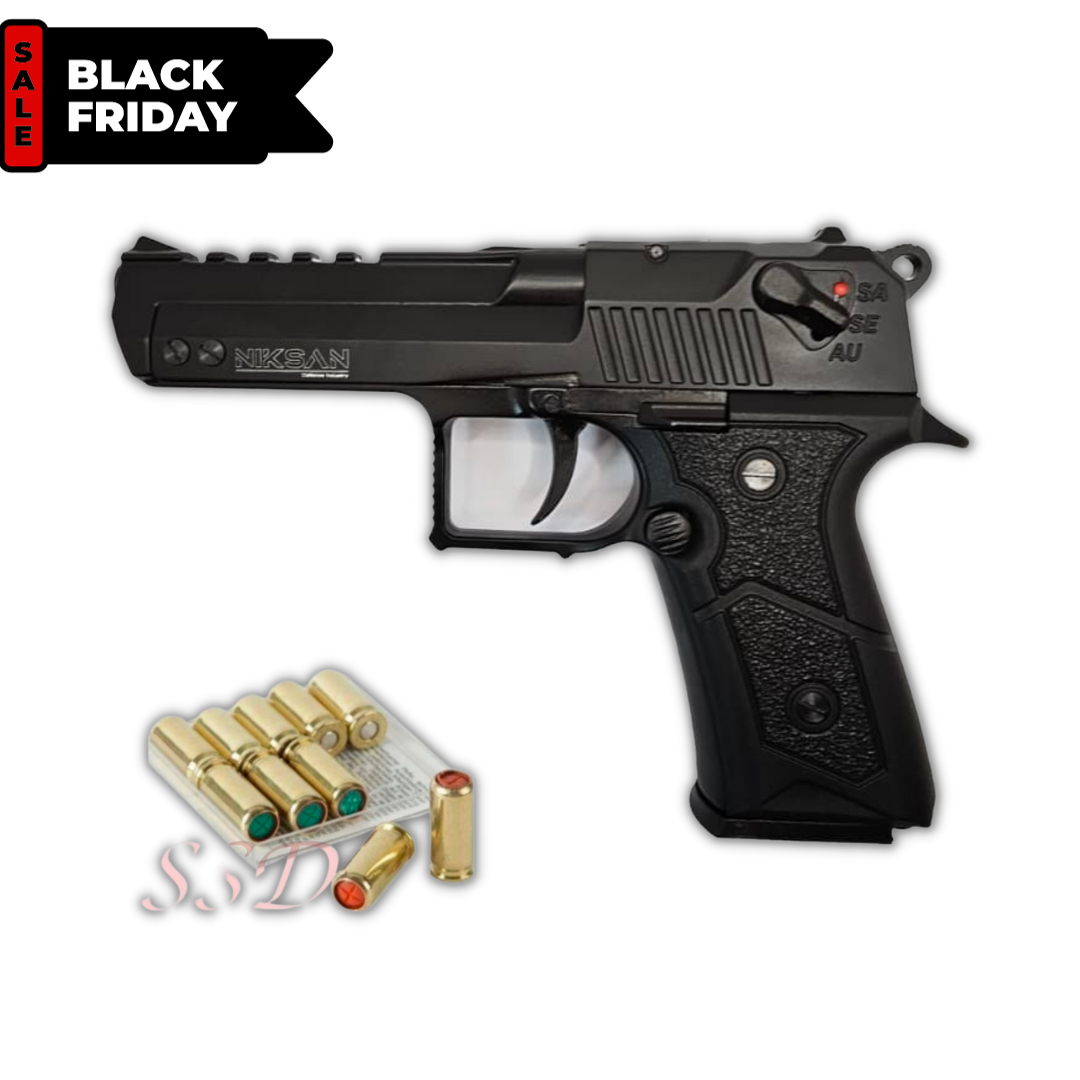 Niksan BP44 Blank Firing Pistol 9mm P.A.K COMBO - Black (Semi & Fully Automatic Firing)